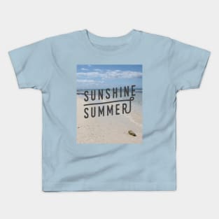 Sunshine Summer Caribbean Beach Kids T-Shirt